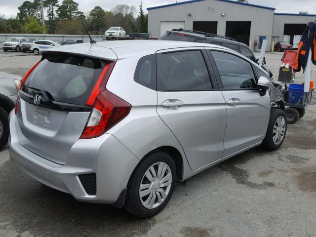 JHMGK5H57GX025998 - 2016 HONDA FIT LX SILVER photo 4