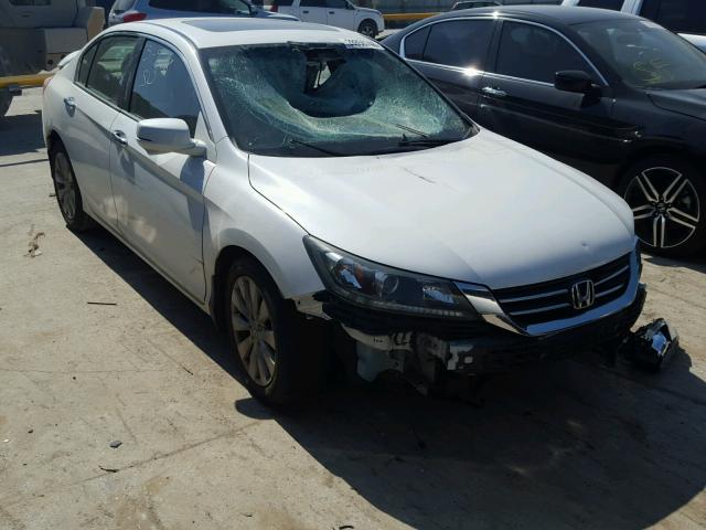 1HGCR2F88DA008621 - 2013 HONDA ACCORD EXL WHITE photo 1