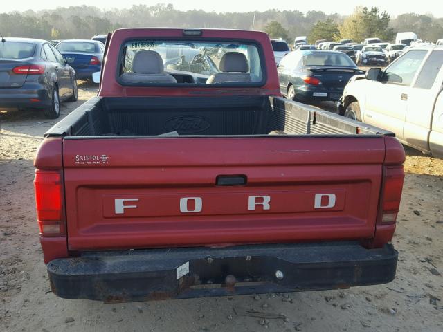 1FTCR10A9NUD12416 - 1992 FORD RANGER RED photo 6