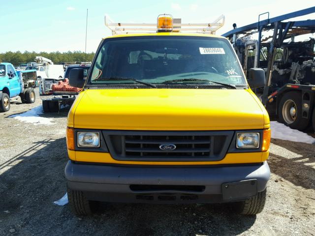 1FTSS34L86DA90900 - 2006 FORD ECONOLINE YELLOW photo 9