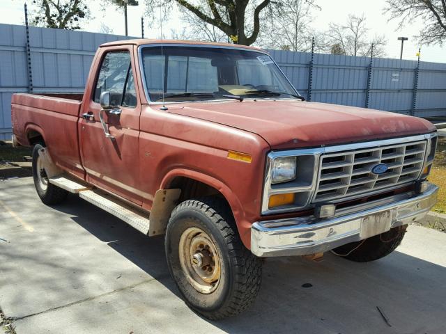 1FTHF26L1FPA17310 - 1985 FORD F250 BURGUNDY photo 1