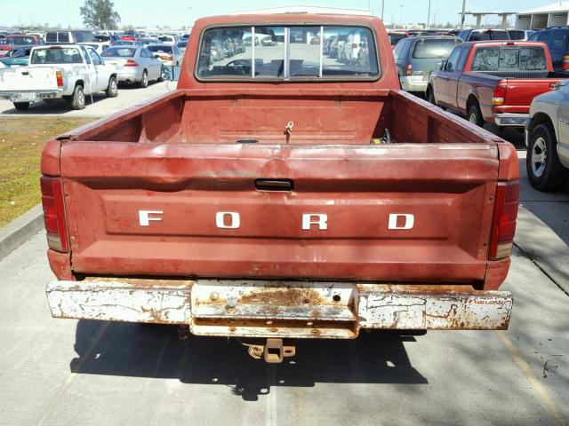 1FTHF26L1FPA17310 - 1985 FORD F250 BURGUNDY photo 6