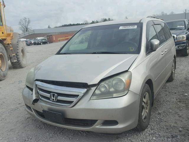 5FNRL38486B064501 - 2006 HONDA ODYSSEY EX SILVER photo 2