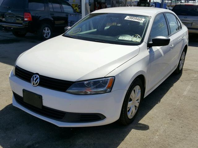 3VW2K7AJ1DM362020 - 2013 VOLKSWAGEN JETTA BASE 白色 照片 2