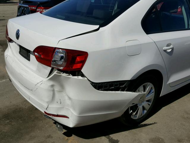 3VW2K7AJ1DM362020 - 2013 VOLKSWAGEN JETTA BASE 白色 照片 9