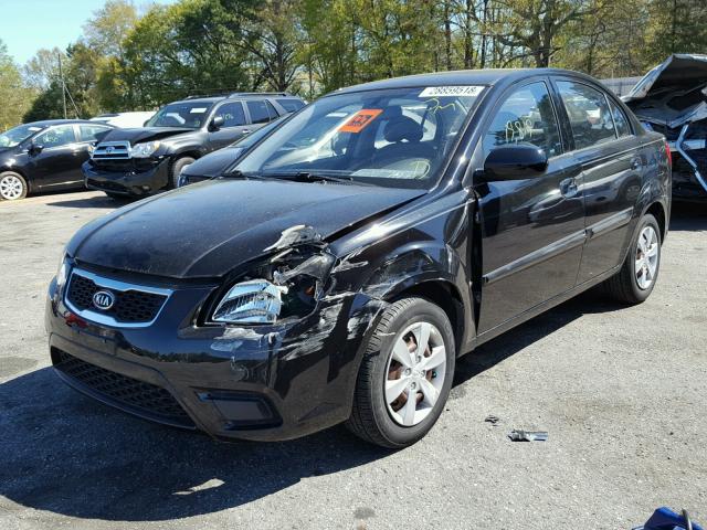 KNADH4A33A6664492 - 2010 KIA RIO LX Սև լուսանկար 2