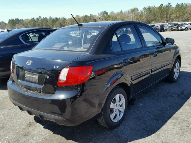 KNADH4A33A6664492 - 2010 KIA RIO LX Սև լուսանկար 4