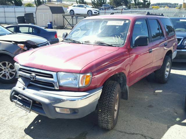 JT3GM84R7Y0053725 - 2000 TOYOTA 4RUNNER RED photo 2