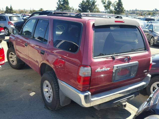 JT3GM84R7Y0053725 - 2000 TOYOTA 4RUNNER RED photo 3