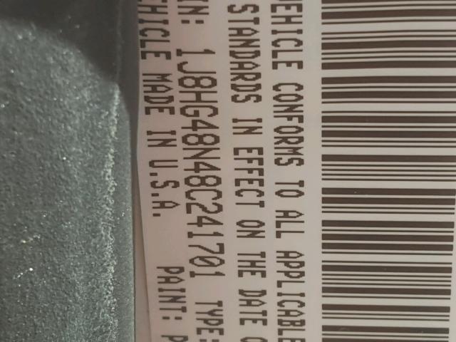 1J8HG48N48C241701 - 2008 JEEP COMMANDER WHITE photo 10