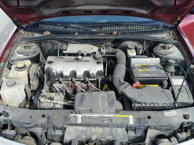 1G8ZF5287YZ189205 - 2000 SATURN SL RED photo 7