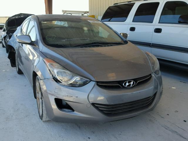 KMHDH4AE4CU264701 - 2012 HYUNDAI ELANTRA GL GRAY photo 1