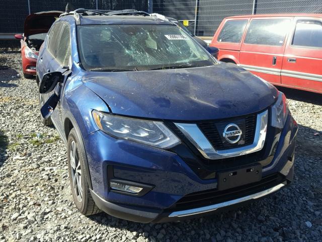 5N1AT2MV9HC736759 - 2017 NISSAN ROGUE SV BLUE photo 1