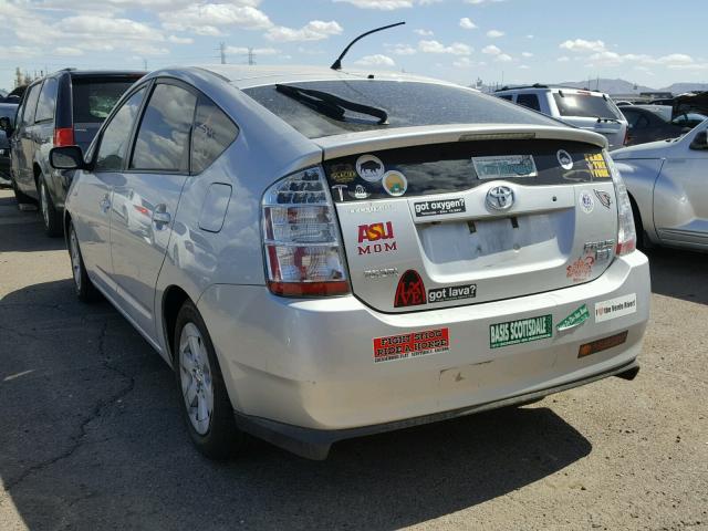 JTDKB20U777668123 - 2007 TOYOTA PRIUS SILVER photo 3