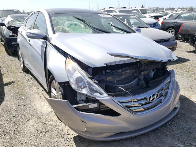 5NPEC4AC1DH558879 - 2013 HYUNDAI SONATA SE BLUE photo 1