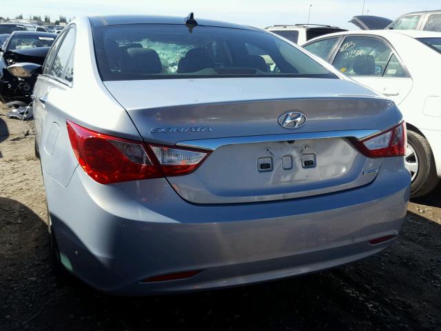 5NPEC4AC1DH558879 - 2013 HYUNDAI SONATA SE BLUE photo 3