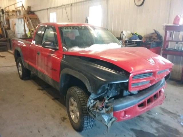 1B7GG22N31S130620 - 2001 DODGE DAKOTA RED photo 1