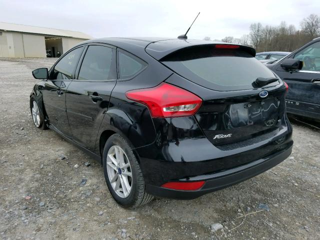 1FADP3K23HL262060 - 2017 FORD FOCUS SE BLACK photo 3