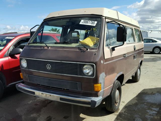 WV2ZB025XEH080122 - 1984 VOLKSWAGEN VANAGON CA BROWN photo 2