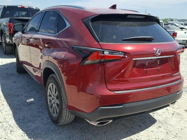 JTJYARBZ1H2067011 - 2017 LEXUS NX 200T RED photo 3