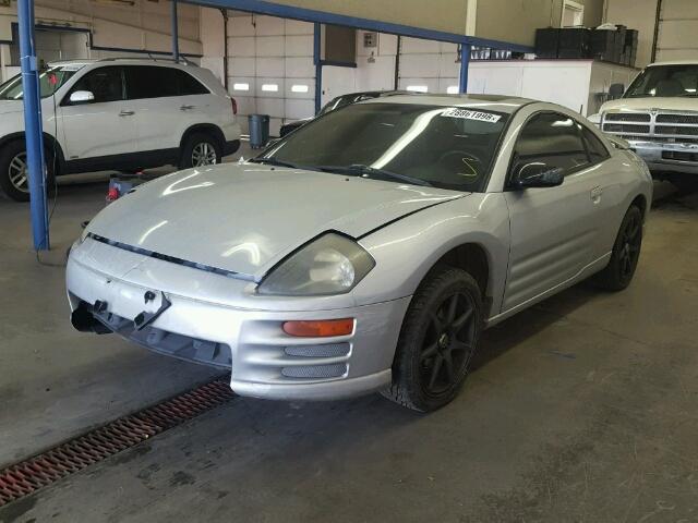 4A3AC44G22E064733 - 2002 MITSUBISHI ECLIPSE GS SILVER photo 2