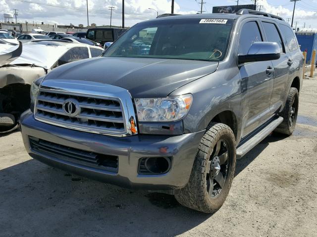 5TDDW5G14DS087951 - 2013 TOYOTA SEQUOIA PL GRAY photo 2