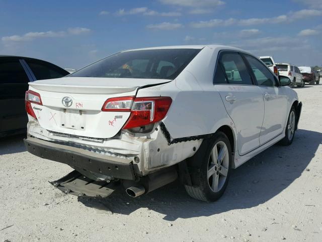 4T1BF1FK3CU594050 - 2012 TOYOTA CAMRY BASE WHITE photo 4