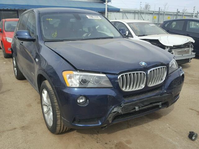 5UXWX7C58DL981297 - 2013 BMW X3 XDRIVE3 BLUE photo 1