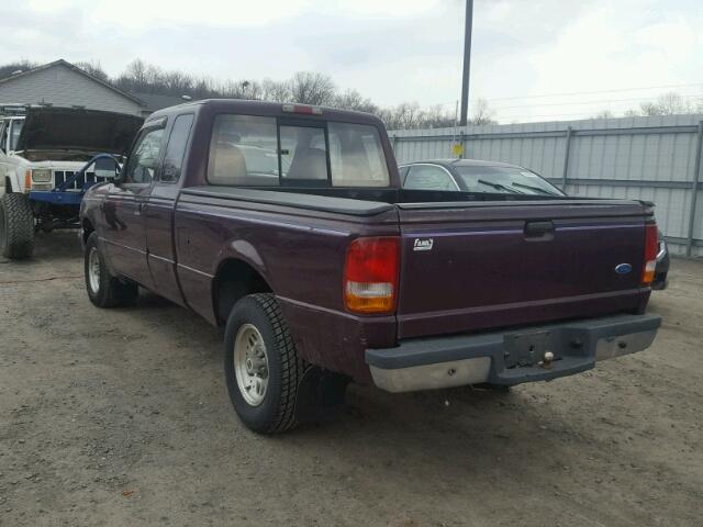 1FTCR14X2RTB07692 - 1994 FORD RANGER SUP PURPLE photo 3