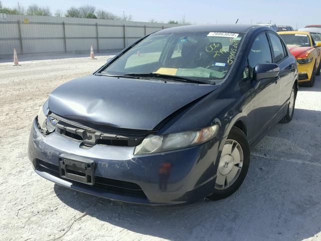 JHMFA36208S006249 - 2008 HONDA CIVIC HYBR GRAY photo 2