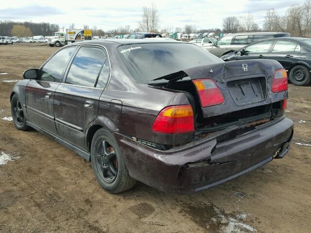 1HGEJ8642YL027224 - 2000 HONDA CIVIC EX MAROON photo 3