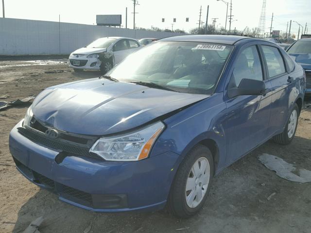 1FAHP34N68W140753 - 2008 FORD FOCUS S/SE BLUE photo 2