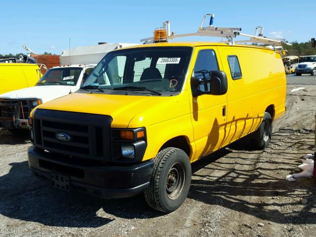 1FTSS34L08DA10170 - 2008 FORD ECONOLINE YELLOW photo 2