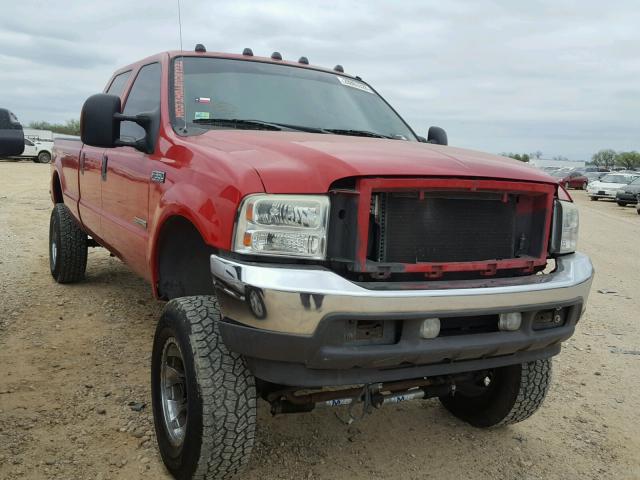 1FTSW31P04EA77660 - 2004 FORD F350 SRW S RED photo 1