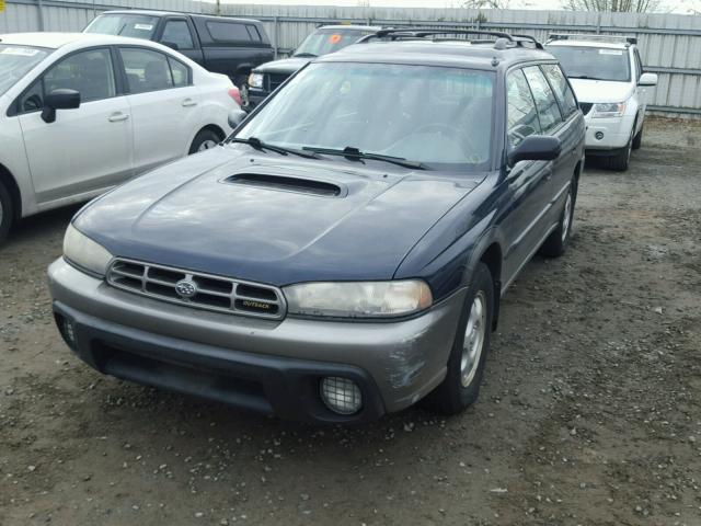 4S3BG6852V6651917 - 1997 SUBARU LEGACY OUT BLUE photo 2