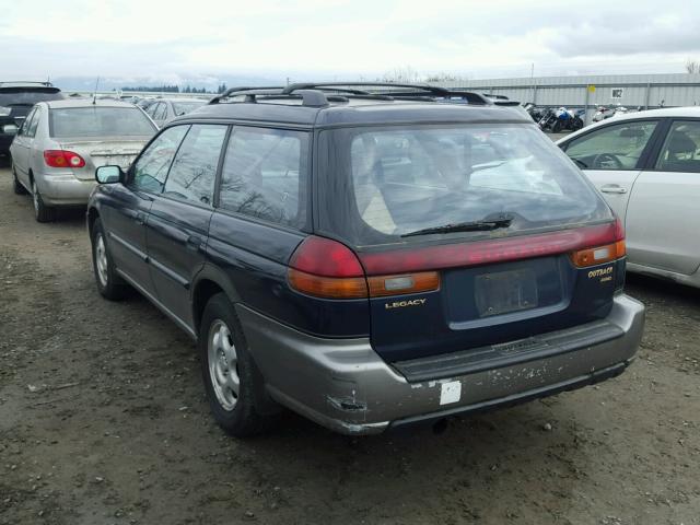 4S3BG6852V6651917 - 1997 SUBARU LEGACY OUT BLUE photo 3