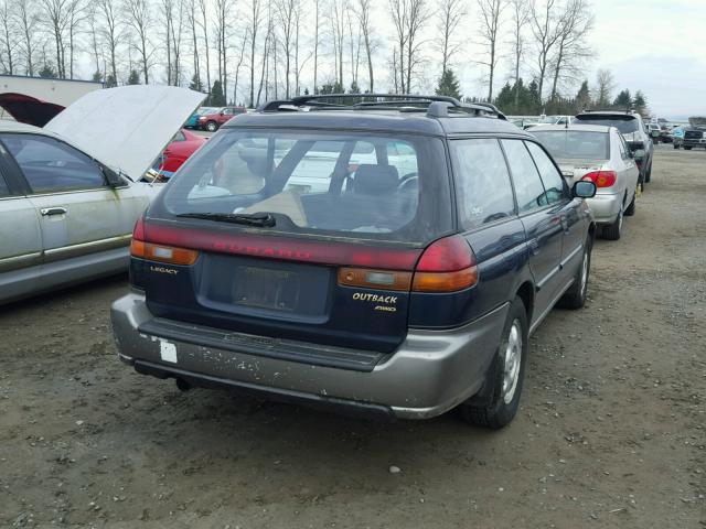 4S3BG6852V6651917 - 1997 SUBARU LEGACY OUT BLUE photo 4