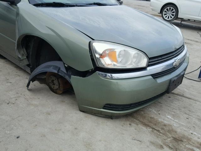 1G1ZT54805F231084 - 2005 CHEVROLET MALIBU LS მწვანე ფოტო 9