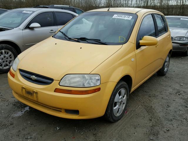 KL1TD66656B676075 - 2006 CHEVROLET AVEO BASE Sarı foto 2