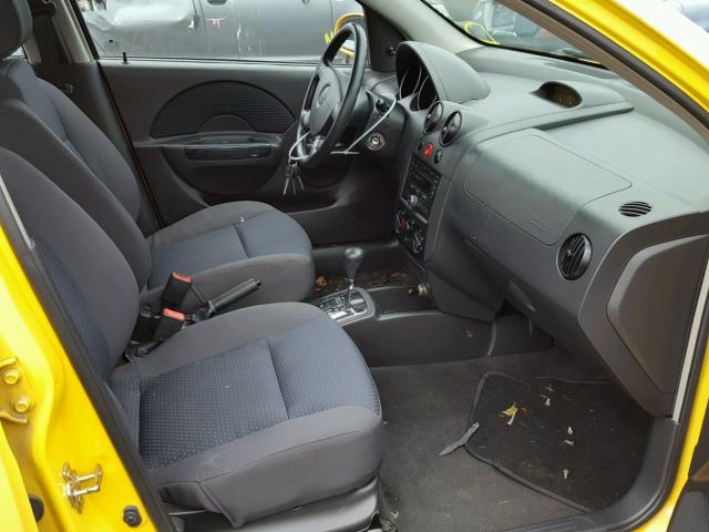 KL1TD66656B676075 - 2006 CHEVROLET AVEO BASE Sarı foto 5