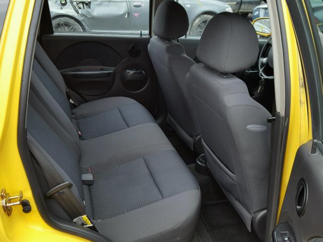KL1TD66656B676075 - 2006 CHEVROLET AVEO BASE Sarı foto 6