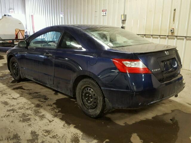 2HGFG11347H013054 - 2007 HONDA CIVIC DX-G BLUE photo 3