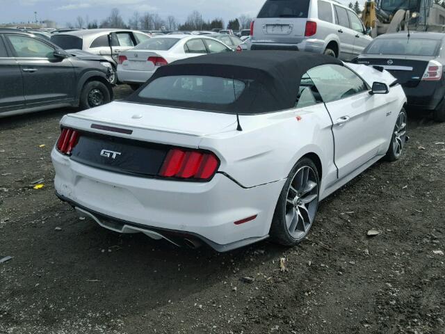 1FATP8FF5F5384328 - 2015 FORD MUSTANG GT WHITE photo 4