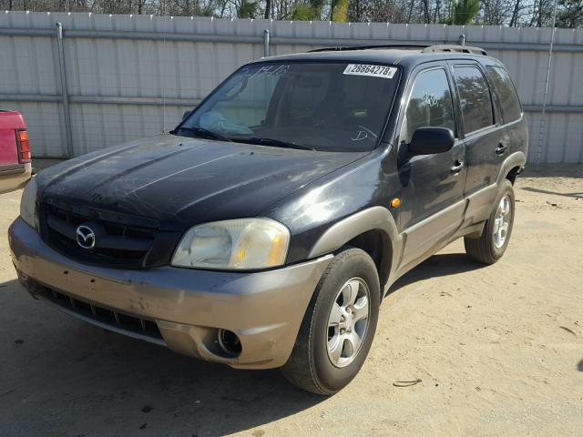 4F2YZ04123KM03451 - 2003 MAZDA TRIBUTE LX BLACK photo 2