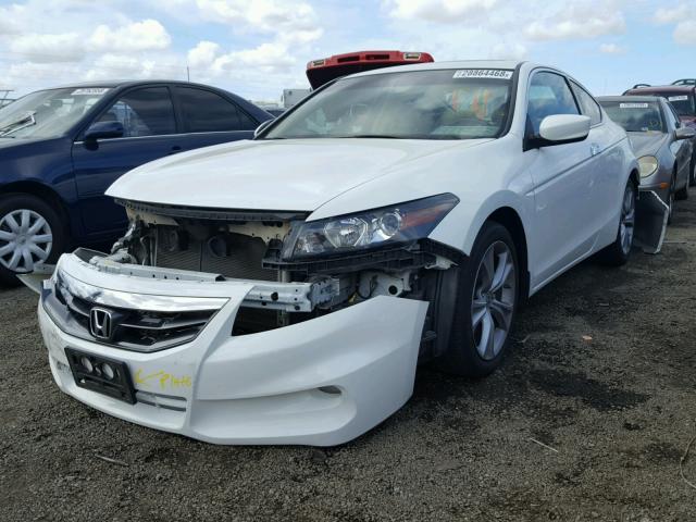 1HGCS2B87CA005301 - 2012 HONDA ACCORD EXL WHITE photo 2