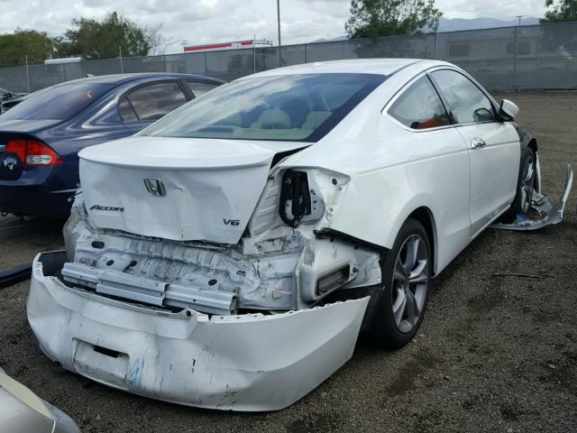 1HGCS2B87CA005301 - 2012 HONDA ACCORD EXL WHITE photo 4