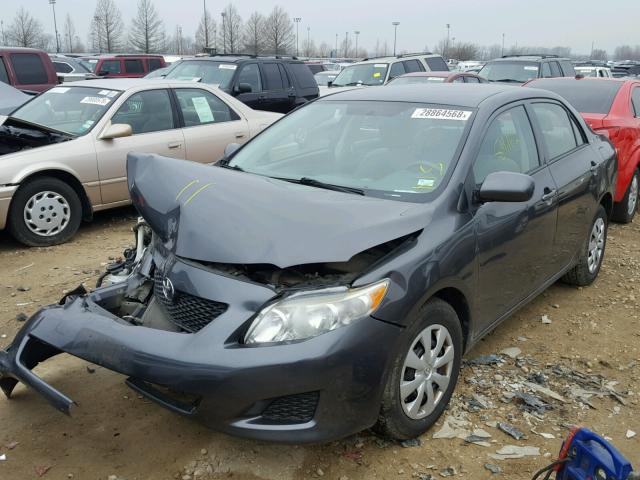 2T1BU4EE4AC518063 - 2010 TOYOTA COROLLA BA GRAY photo 2