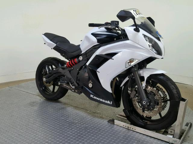 JKAEXEE10DDA08949 - 2013 KAWASAKI EX650 E WHITE photo 2