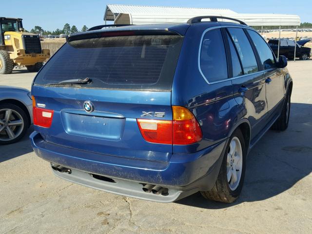 WBAFB3348YLH01934 - 2000 BMW X5 4.4I BLUE photo 4