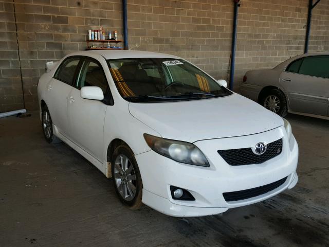 1NXBU40E39Z029798 - 2009 TOYOTA COROLLA BA WHITE photo 1